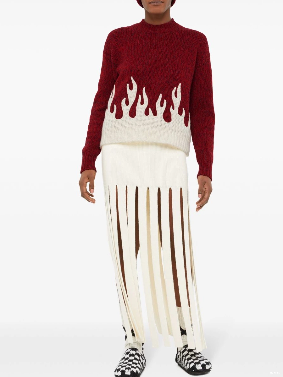 Affordable Alanui blend Women jumper crew-neck wool-cashmere 0809
